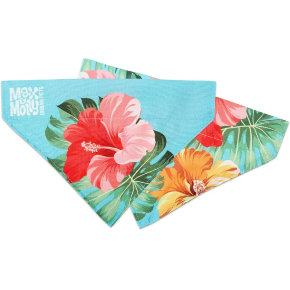 Max & Molly 2-in-1 Reversible Pattern Pet Bandana for Collars Set Of 3 Size NWOT